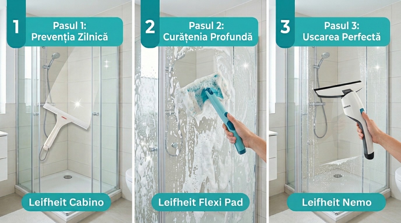 Cum păstrăm curată cabina de duș?