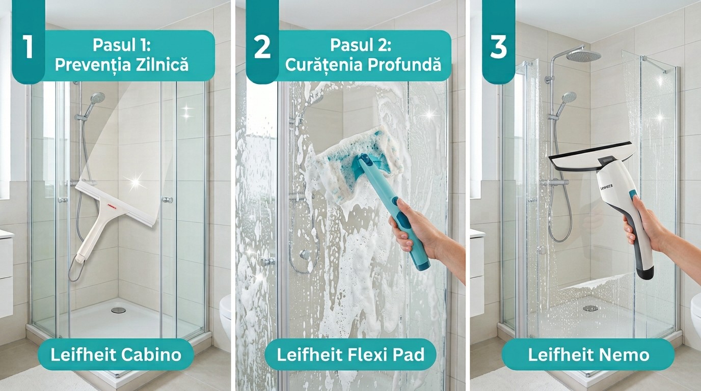 Cum păstrăm curată cabina de duș?